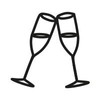 Stemplino Mini stamp champagne glasses