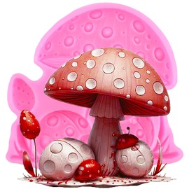 XMOLDNMS Pilz Fondant Silikonformen für Kuchen Dekoration Cupcake Topper Schokolade Gummipaste Candy Polymer Clay
