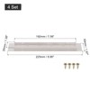 sourcing map 4Pcs Rectangle Ventilation Grille Aluminum Alloy Mesh Air