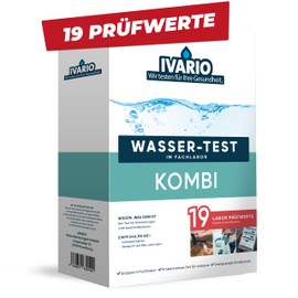 Laboratory water test combination (19-in-1) for drinking water, expert analysis in the German specialist laboratory with 19 test values.