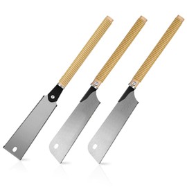 Auto Dynasty 3pcs Handsaw Set Japanese Saw Double-edged Saw with Non-slip Handle for Sawing, Trimming, Gardening, Cutting Wood, Drywall, Plastic Pipes, Sharp Blade
