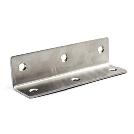 6 Pcs Corner Bracket 304 Stainless Steel L Shape for Wooden Shelving 100x25x25mm