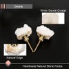 MOGEMT 2 Pack Crystal Cabinet Knobs Stone Drawer Pulls Irregular