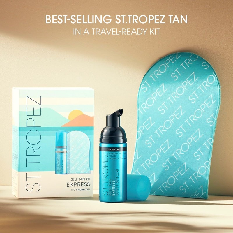 St.Tropez Self Tan Express Mini Kit: Travel-Sized Light/Medium/Dark 1-3 Hour