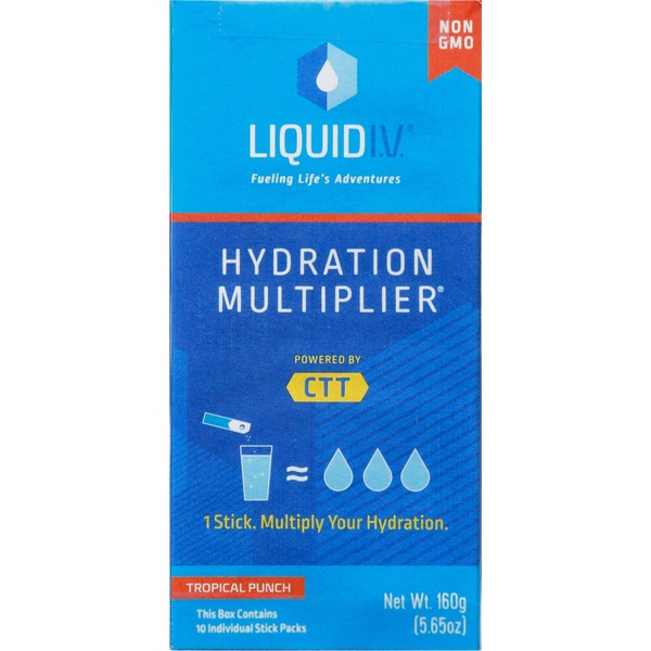 Liquid IV Tropical Punch Hydration Drink Mix 10 Count, 5.64