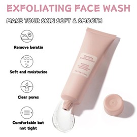 Purifying Exfoliating Gel – Face Exfoliator & Exfoliating Face Wash with Gentle Scrub for Deep Cleansing, Brightening & Moisturising(White, 2 value packs)