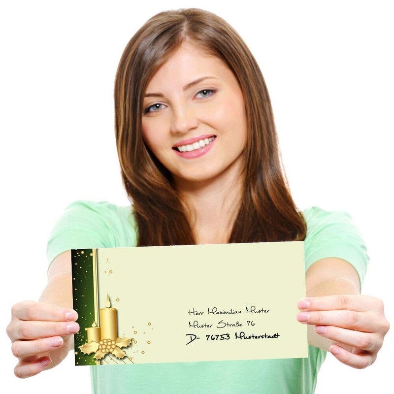 Writing Paper Sets Letter Paper with Envelope Christmas Symbols 50