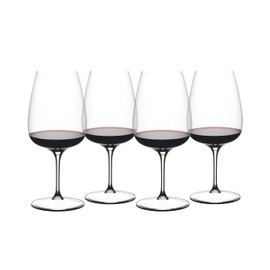 Riedel GRAPE Cabernet/Merlot/Cocktail - Red Wine & Cocktail Glass - 4 Pack - Dishwasher Safe, Crystal Glass - 5424/0-US