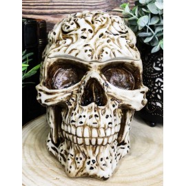 Ebros Gift Totem Ghost Spirit Skull Jewelry Box Figurine 7.25" L Ossuary Decor