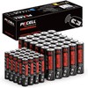 PKCELL 50 Count AA AAA Batteries Combo Pack,Ultra Long Lasting