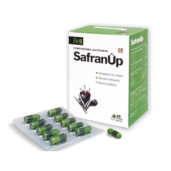 NHI Safran Up Food Supplement for Positive Mood & Nervous System, 60 Caps