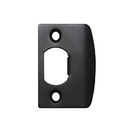 Romak 740060 D Shape Striker Plate, 55 mm Overall Length, Black