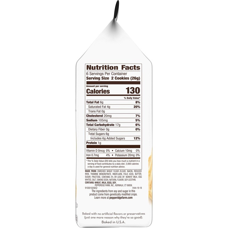 Pepperidge Farm Dublin Shortbread Cookies, 5.5 oz. Bag