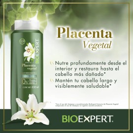 Bioexpert Acondicionador Extracto Placenta Vegetal Nutre Restaura Hasta Cabello Más Dañado Sal Parabenos 650