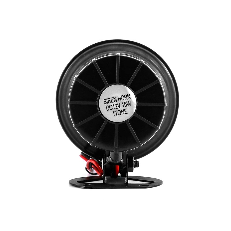 QWORK Electric Siren Horn, DC 12V Security Loud Wired Alarm