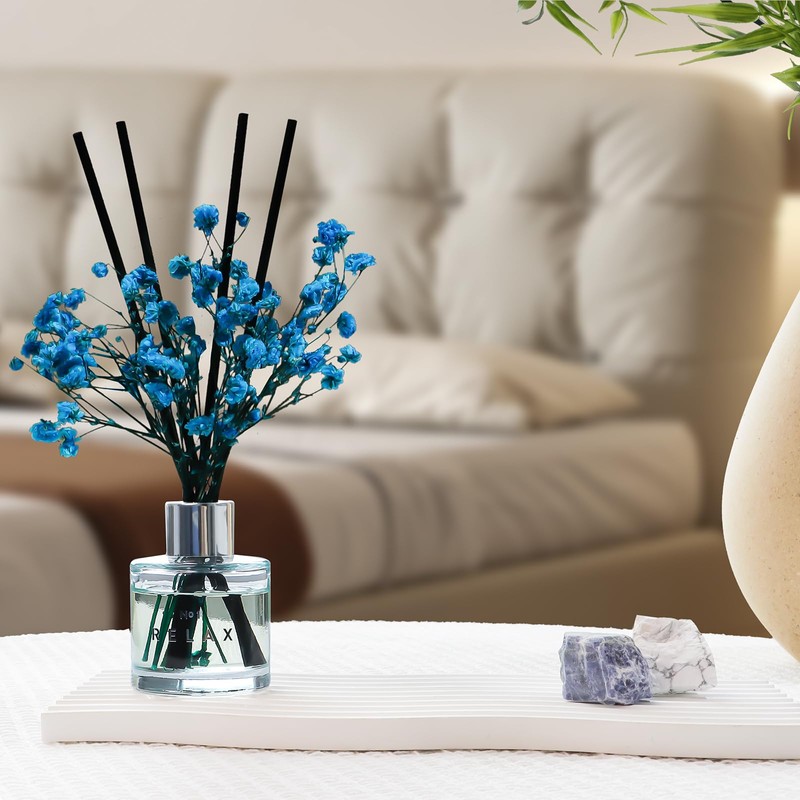 Freesia Jasmine White Tea Reed Diffuser Set, 3.4 oz Scent