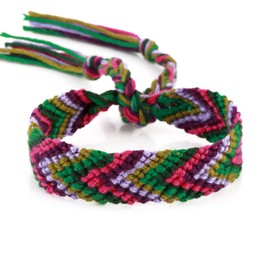 DonDon® 2 Unisex Friendship Bands - Plaited, Multi-Coloured Partner Bands / Various Colour Combinations Available, None