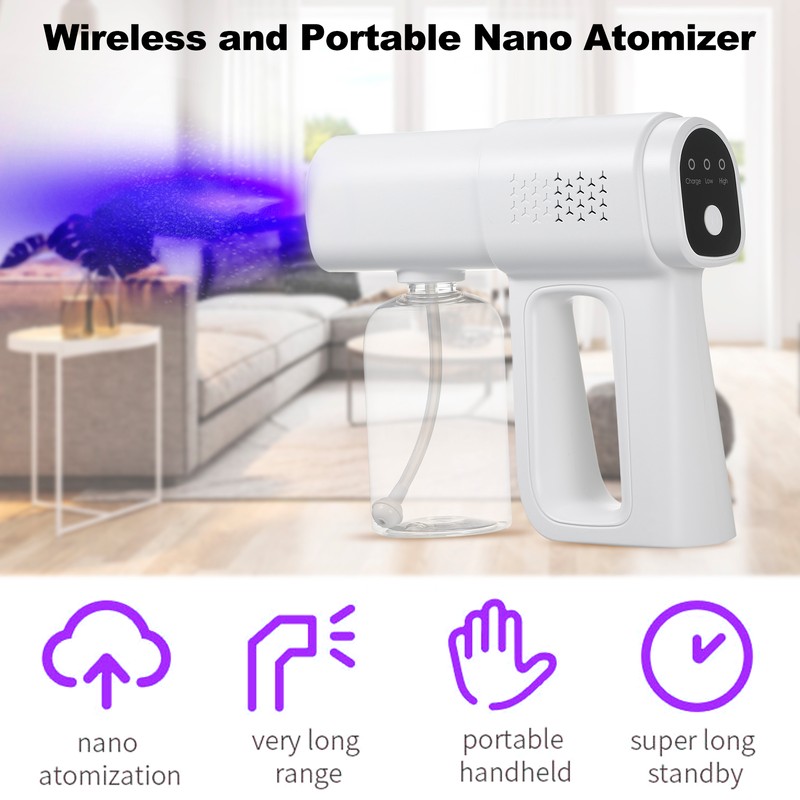 Portable Nano Atomizer, Electric Sprayer, Disinfectant Atomizer Bottle, Handheld Rechargeable