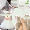 White Tulle Fabric 4 Yards Pearl Beaded Tulle by The
