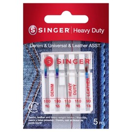 SINGER 04801 Agujas universales para máquina de coser, 1 Paquete con Agujas Reforzadas