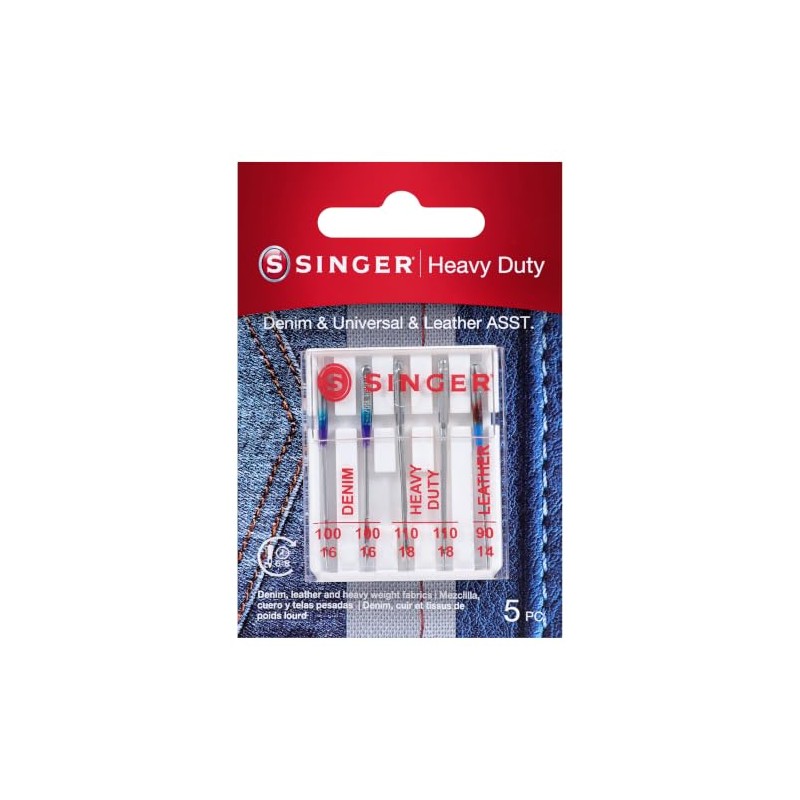 SINGER 04801 Agujas universales para máquina de coser, 1 Paquete