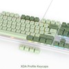 Fogruaden Full Size Mechanical Keyboard, Green Matcha Keyboard, Wired USB