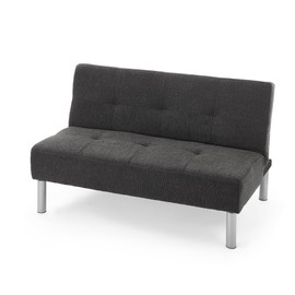 2East™ College Mini-Futon - Boucle Dark Gray