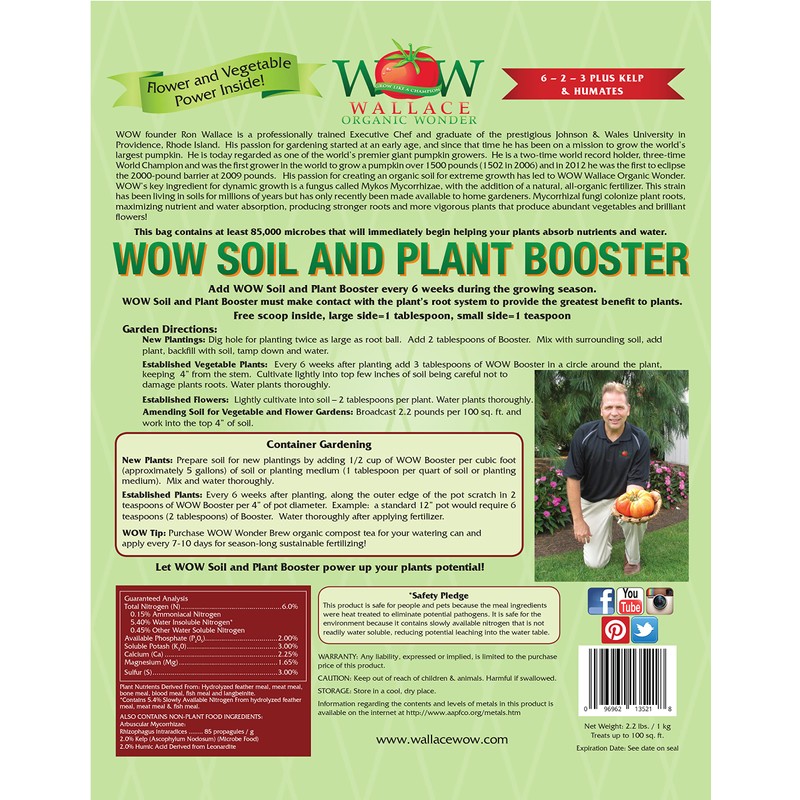 Wallace Organic Wonder, Soil and Plant Booster