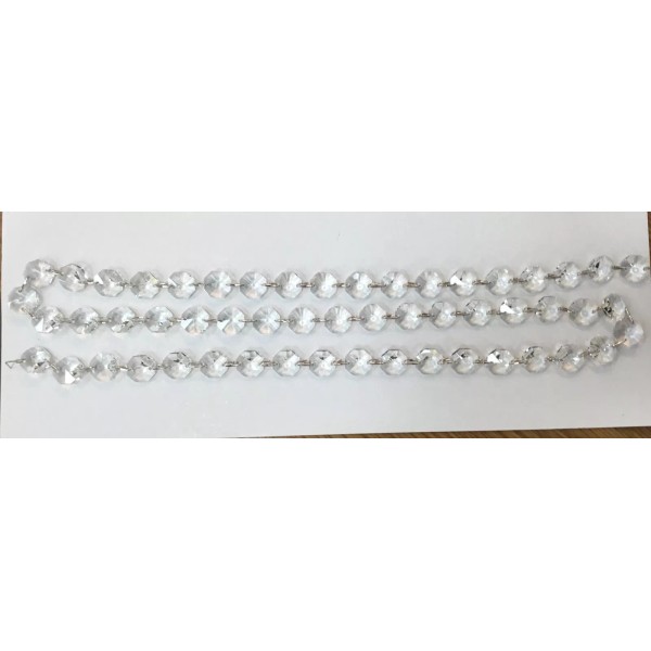 Schonbek Heritage Grade Octagon Crystal Meter Chain 14mm Octagons -