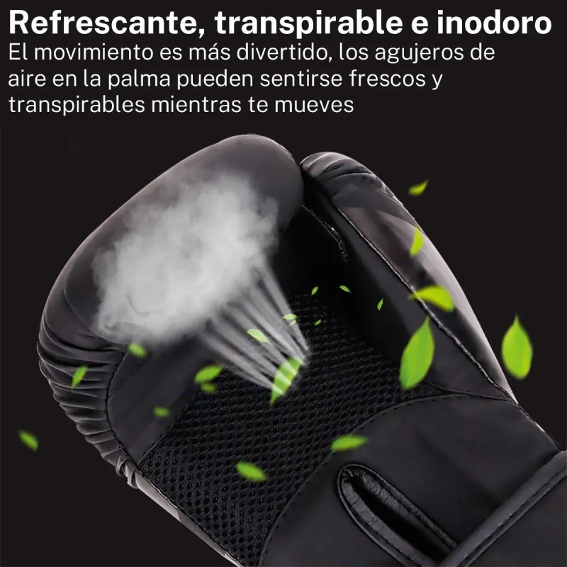 Guantes Boxeo Niños 6 Oz Velcro Entrenamiento Protección