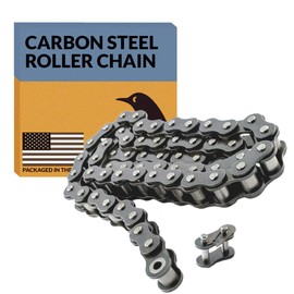PGN #35 Roller Chain - 3 Feet + Free Connecting Link - Carbon Steel Chains for Bycicles, Mini Bikes, Motorcycles, Go-Karts, Home and Industrial Machinery - 95 Links