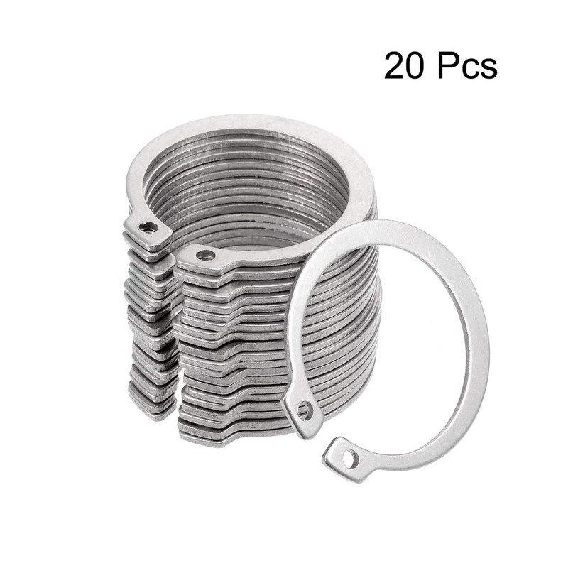 sourcing map 40mm External Circlips C-Clip Retaining Shaft Snap Rings