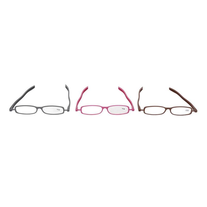 Reading Glasses 360 Degree Foldable Legs Lightweight Presbyopic Eyeglasses for