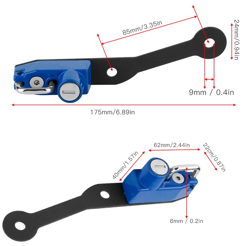 Aluminum Alloy Helmet Lock Mount Hook Modification Fit for YAMAHA