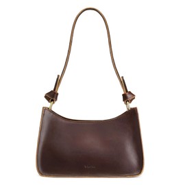 S-ZONE Leather Shoulder Bags for Women Small Shoulder Purse Handbags Clutch Hobo Bag Cute Purses