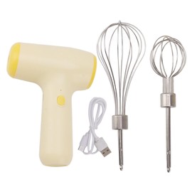 Mini Household Cordless Electric Hand Mixer Mini Household Cordless 5 Speed Electric Hand Mixer Beige