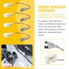 Upgraded 4pcs 2-Pins Car Door Speaker Wiring Harness Adapter Connector