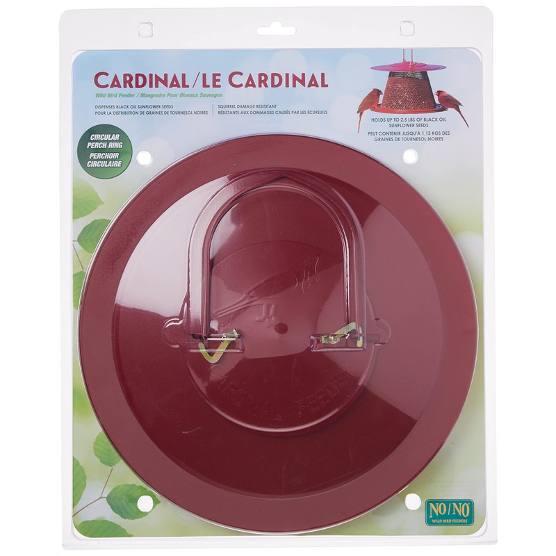 Perky-Pet C00322 Red Cardinal Bird Feeder - 2.5 Feed Capacity