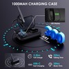 EKVANBEL Bluetooth Headset V5.3, Wireless Earpiece with 1000mAh Charging Case,
