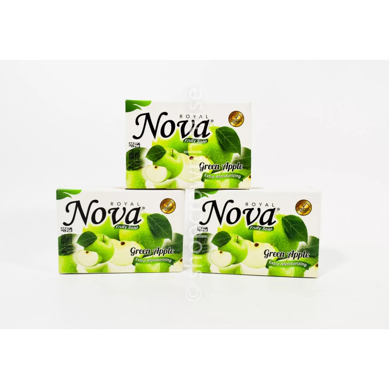 Royal Nova 3 bars Royal Nova FRUITY SOAP Green Apple