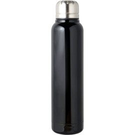 Living Water Bottle, 11.8 fl oz (350 ml), Direct Drinking, Screw Stopper, Vacuum Insulated, Stainless Steel Bottle, Hot or Cold Retention, Black