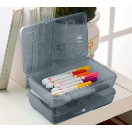 Sterilite Plastic Pencil Box Black