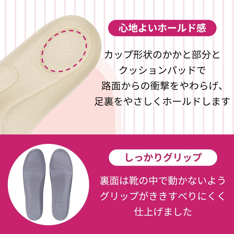 Arch Fit Deo [Women] 3D Insole [Mesh] (Beige, M)