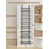 Delamu Adjustable Over the Door Pantry Organizer, 9-Tier Metal Pantry