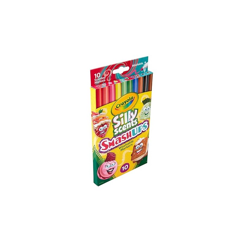 Crayola Silly Scents Fine Line Markers, Smash Ups Scented Markers,
