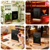 8 Pack 6x8 Inch Small Chalkboard Signs with Stand,Double-Sided Tabletop