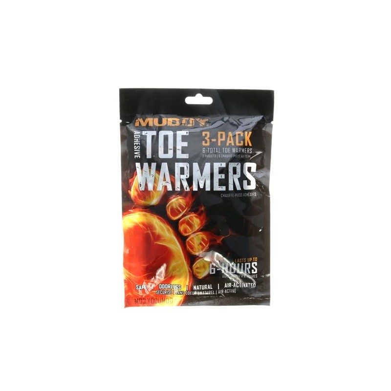 Muddy Toe Warmer W/Adhesive / 3 Pack