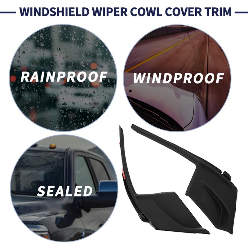 Magimaker 2Pcs Windshield Wiper Cowl Cover Trim 53866-08020 53867-08020 Compatible