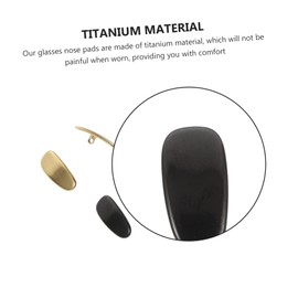 Beavorty Sets Glasses Nose Pieces Anti-slip Titanium Nose Pad for Glasses Comfort Stability Pcs