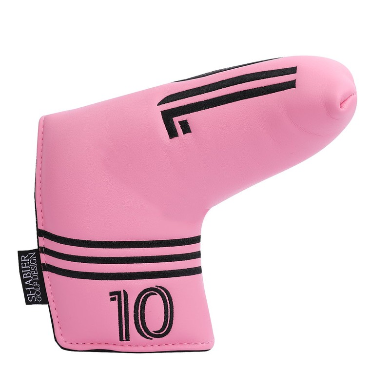 SHABIER Pink Golf Putter Cover with NO.10 Design Headcover for